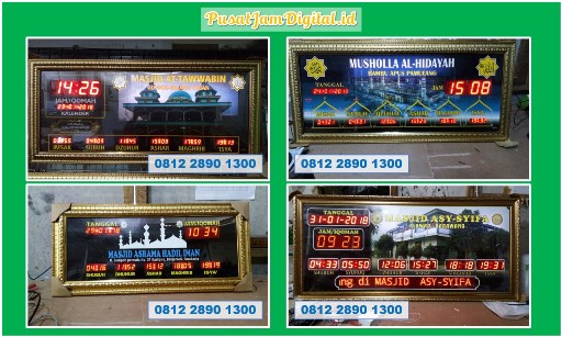 Jam Digital Iqomah Murah untuk Masjid Kabupaten