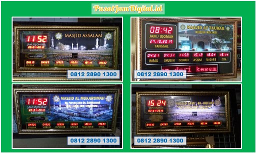 Jam Digital Sholat Murah untuk Masjid Raya
