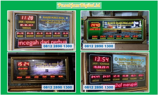 Jam Adzan Iqomah Digital  untuk Masjid Ageng