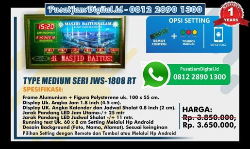 harga Jam Iqomah Digital di Simalungun, Kepulauan Riau, Maybrat