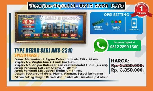 harga Jam Digital Adzan di Aceh Timur, Pulau Taliabu, Tambrauw