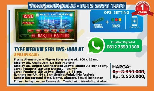 harga Jam Shalat Digital di Pamekasan, Nanggroe Aceh, Mamberamo Tengah