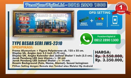 harga Jam Masjid Digital di Aceh Utara, Padang Lawas, Yalimo