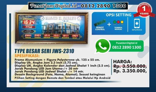 harga Jam Masjid Digital di Toli-Toli, Gunung Kidul, Sorong