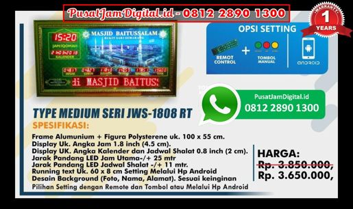 harga Jam Digital Iqomah di Palembang, Aceh Tenggara, Supiori