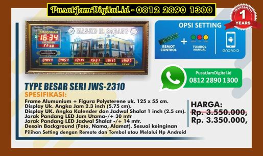 harga Jam Iqomah Digital di Majalengka, Lampung Barat, Mamberamo Tengah