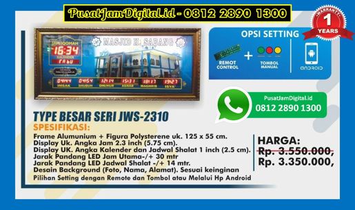 harga Jam Digital Adzan di Aceh Besar, Pangandaran, Fef