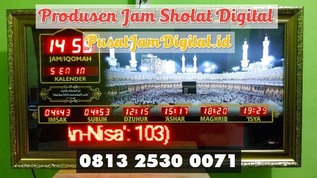 Jam Digital Mesjid di Pelalawan