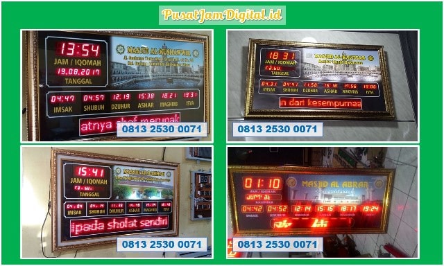 Jam Shalat 5 Waktu di Toba Samosir Pembuat Jam Iqomah Digital Otomatis Kecamatan Sirombu Pematang Siantar