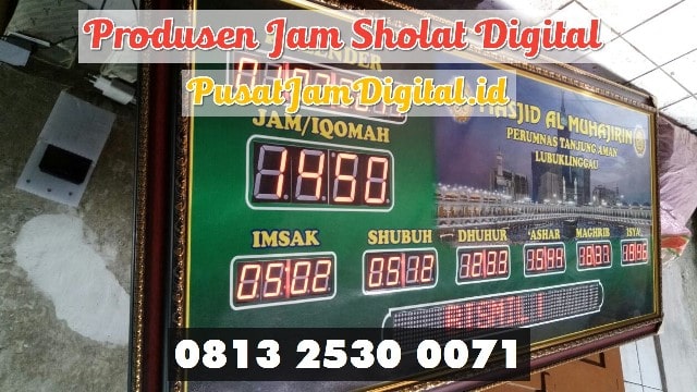 Jam Digital Mesjid di Pekanbaru