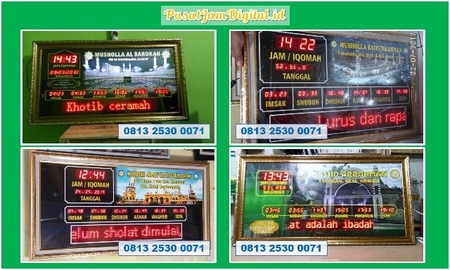 Jam Digital Iqomah di Batu Bara Pembuat Running Text Untuk Masjid Kecamatan Medan Petisah Humbang Hasundutan