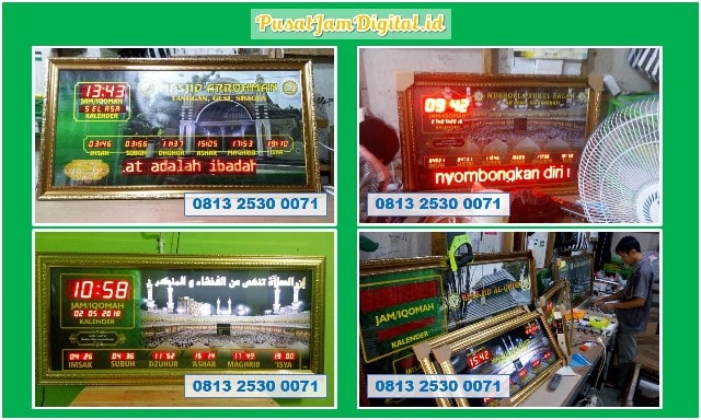 Jam Adzan Digital Murah di Gorontalo Utara Beli Jadwal Sholat Masjid Wanggarasi Boalemo