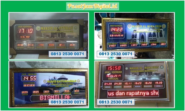 Jam Sholat Dan Adzan di Langkat Distributor Running Text Digital Masjid Kecamatan Botomuzoi Tapanuli Tengah