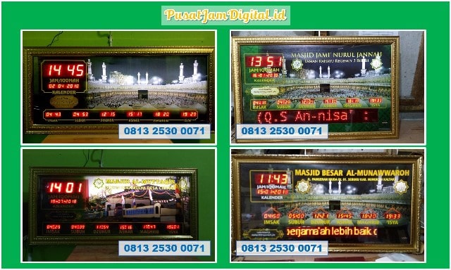 Jam Digital Iqomah di Padang Lawas Utara Produksi Jam Digital Murah Kecamatan Pahae Jae Gunungsitoli