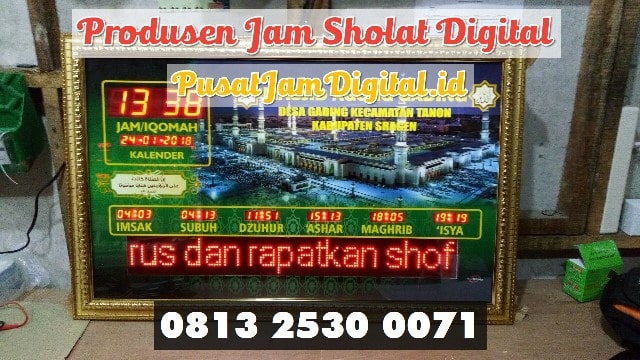 Jam Digital Iqomah di Bukittinggi