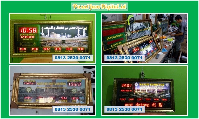 Adzan Sholat Digital di Kuantan Singingi Produksi Jam Untuk Masjid Gunung Toar Pelalawan