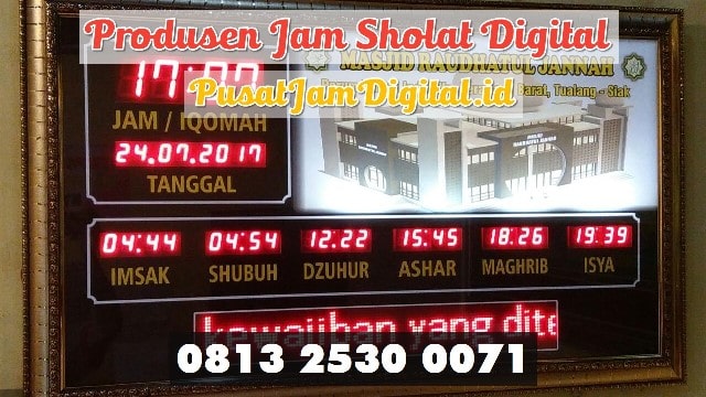 Jam Iqomah Digital di Indragiri Hilir