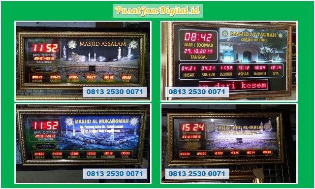 Jam Mesjid di Padang Lawas Pembuat Jam Digital Sholat Murah Otomatis Kecamatan Bandar Huluan Pakpak Bharat
