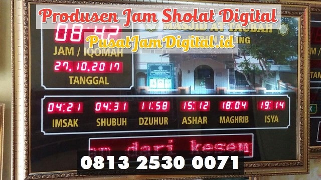 Jam Digital Berjalan di Ogan Komering Ilir