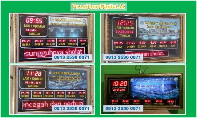 Jadwal Sholat Masjid di Simalungun Jual Jam Digital Iqomah Otomatis Kecamatan Pinangsori Langkat