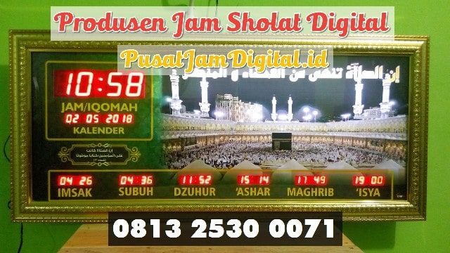 Jam Digital Untuk Masjid di Agam