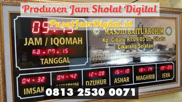 Jam Digital Untuk Masjid di Lampung Timur