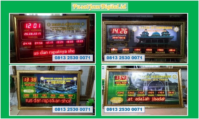 Jam Digital Sholat Masjid di Pesisir Selatan Jual Jam Masuk Waktu Sholat Digital Otomatis Padang Panjang Timur Payakumbuh
