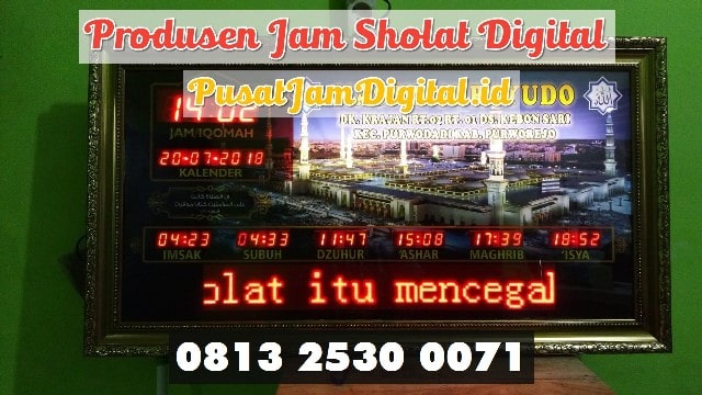 Jam Digital Mesjid di Pekanbaru