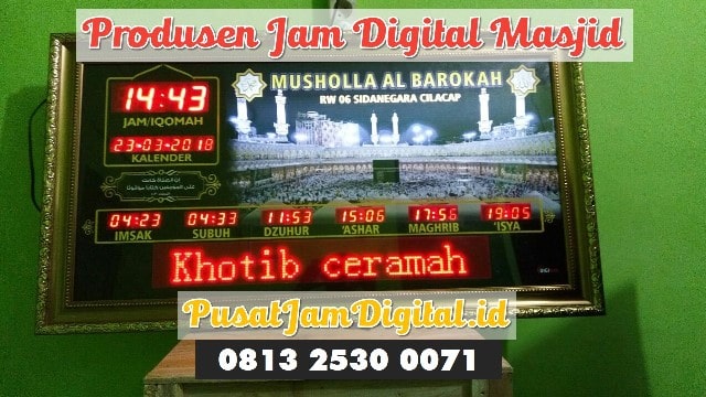 Jam Digital Sholat Masjid di Gunungsitoli