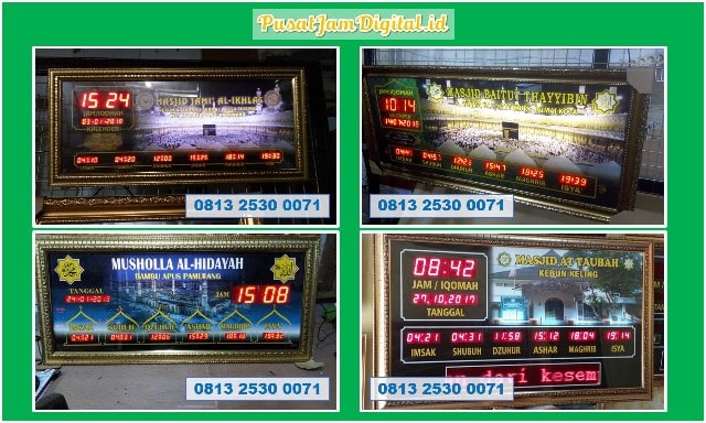Jam Dinding Digital Led di Sawah Lunto Pusat Jam Mesjid Lamposi Tigo Nagari Lima Puluh Kota