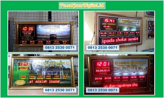 Jam Digital Sholat Masjid di Gunungsitoli Pembuat Jam Digital Berjalan Kecamatan Gebang Karo