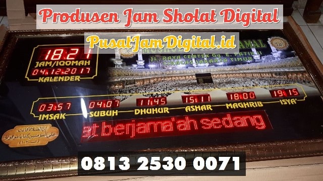 Jam Digital Besar di Lampung Barat