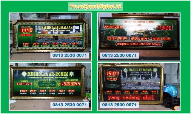 Running Text Masjid di Bungo Perakitan Timer Iqomat Sholat Otomatis Pamenang Sarolangun