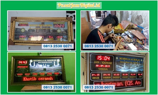 Jadwal Waktu Adzan di Pelalawan Jual Jam Iqomah Digital Otomatis Pendalian IV Koto Indragiri Hulu