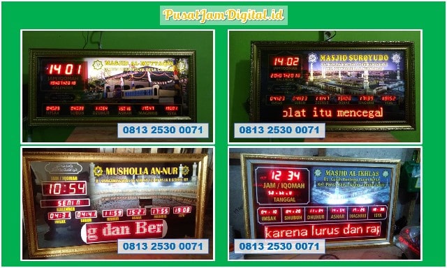 Jam Solat 5 Waktu di Pekanbaru Pusat Running Text Digital Masjid Kelayang Bengkalis