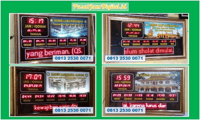 Running Text Masjid di Bungo Workshop Jam Digital Masjid Murah Otomatis Batang Asam Sarolangun