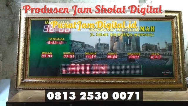 Jam Digital Sholat Masjid di Pesisir Selatan